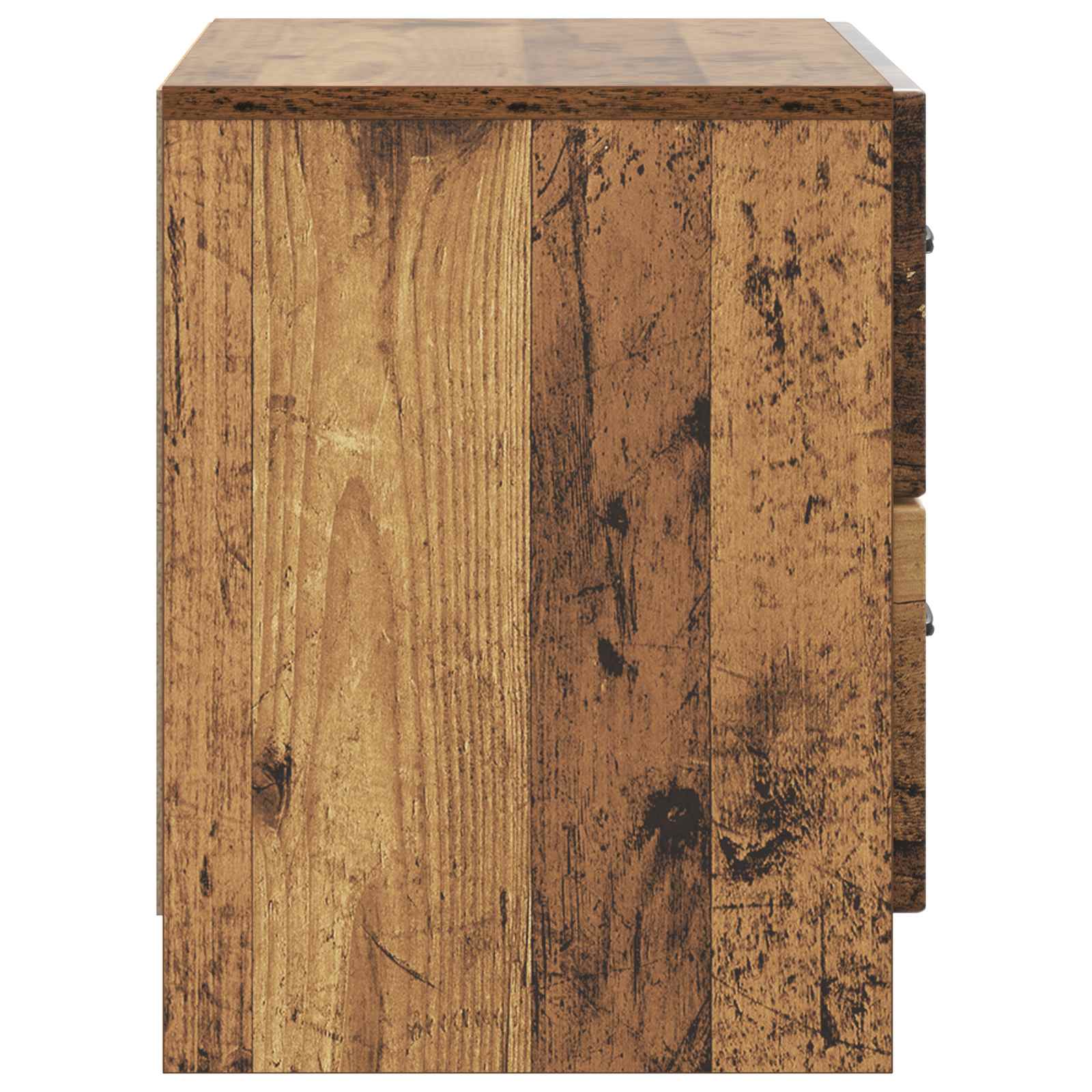 Nachtkastje met lade Oud hout 62 x 34,5 x 44,5 cm Bewerkt hout
