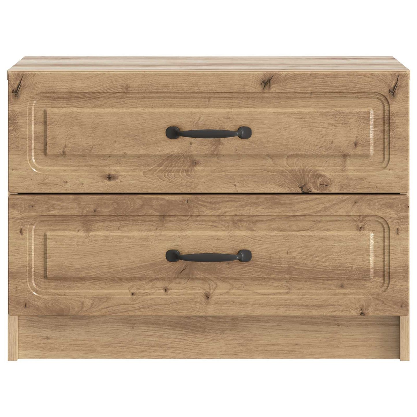 Nachtkastje Artisanaal eiken 62 x 34,5 x 44,5 cm Bewerkt hout