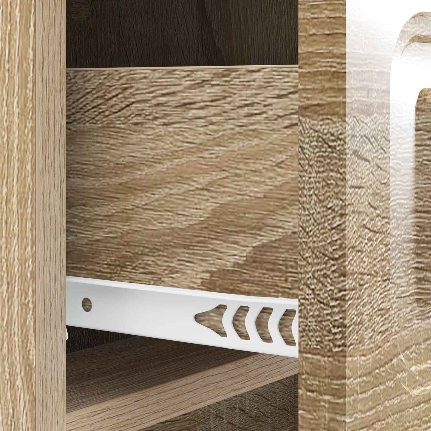 Nachtkastje Sonoma Eiken 43 x 41 x 63,5 cm Bewerkt hout