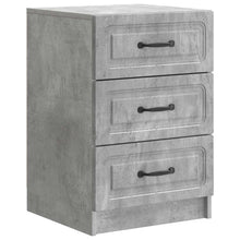 Nachtkastje met lade Betongrijs 43 x 41 x 63,5 cm Bewerkt hout