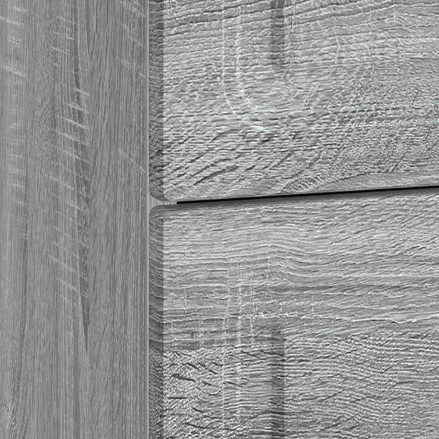 Nachtkastje Grijs sonoma 43 x 41 x 63,5 cm Bewerkt hout