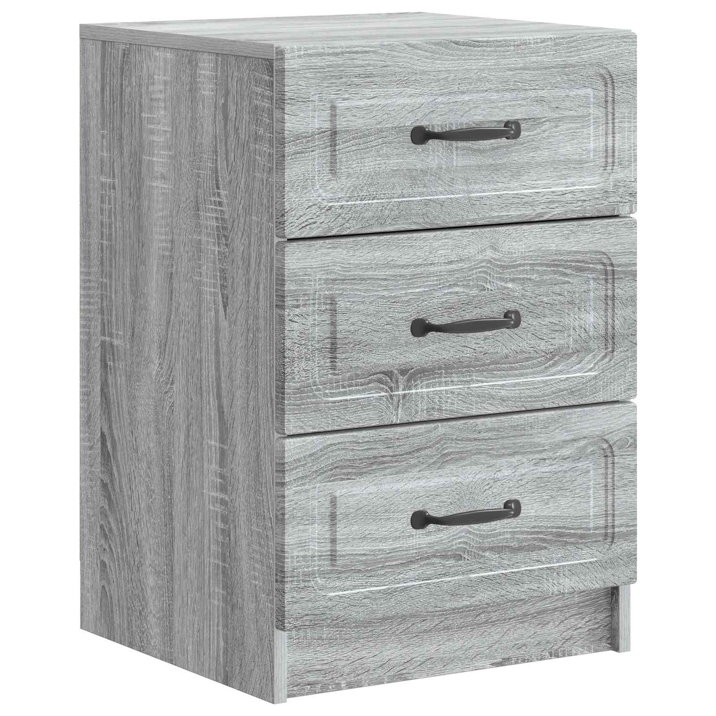 Nachtkastje Grijs sonoma 43 x 41 x 63,5 cm Bewerkt hout