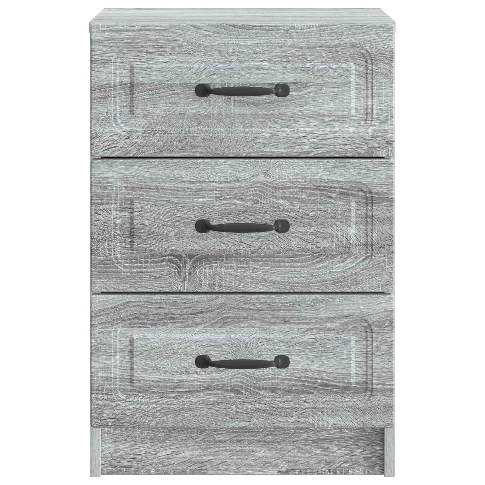 Nachtkastje Grijs sonoma 43 x 41 x 63,5 cm Bewerkt hout
