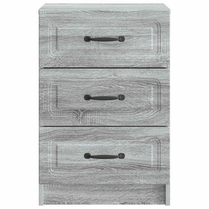 Nachtkastje Grijs sonoma 43 x 41 x 63,5 cm Bewerkt hout