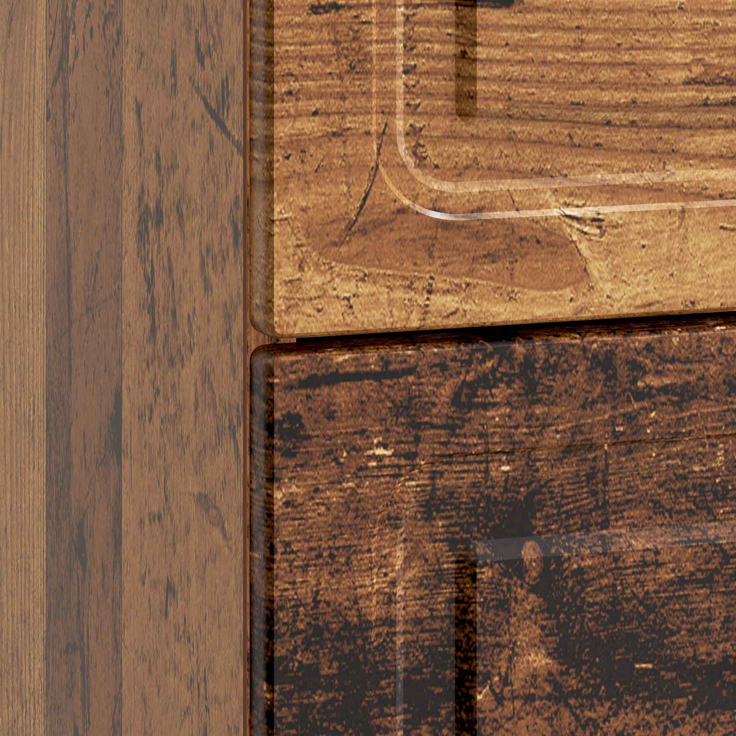 Nachtkastje met lade Oud hout 43 x 41 x 63,5 cm Bewerkt hout