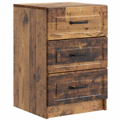 Nachtkastje met lade Oud hout 43 x 41 x 63,5 cm Bewerkt hout