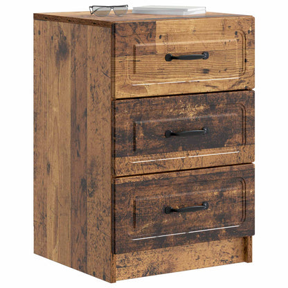 Nachtkastje met lade Oud hout 43 x 41 x 63,5 cm Bewerkt hout