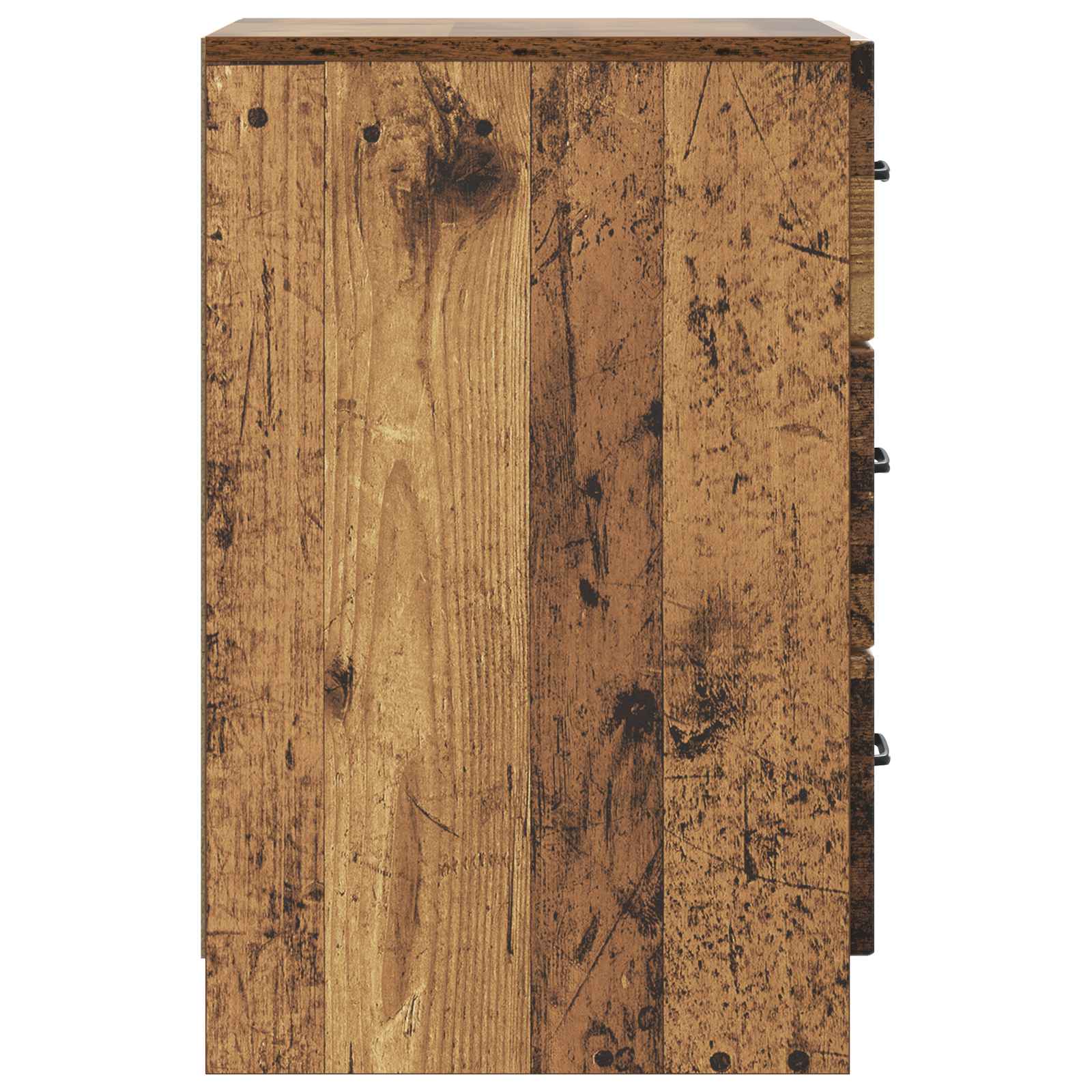 Nachtkastje met lade Oud hout 43 x 41 x 63,5 cm Bewerkt hout