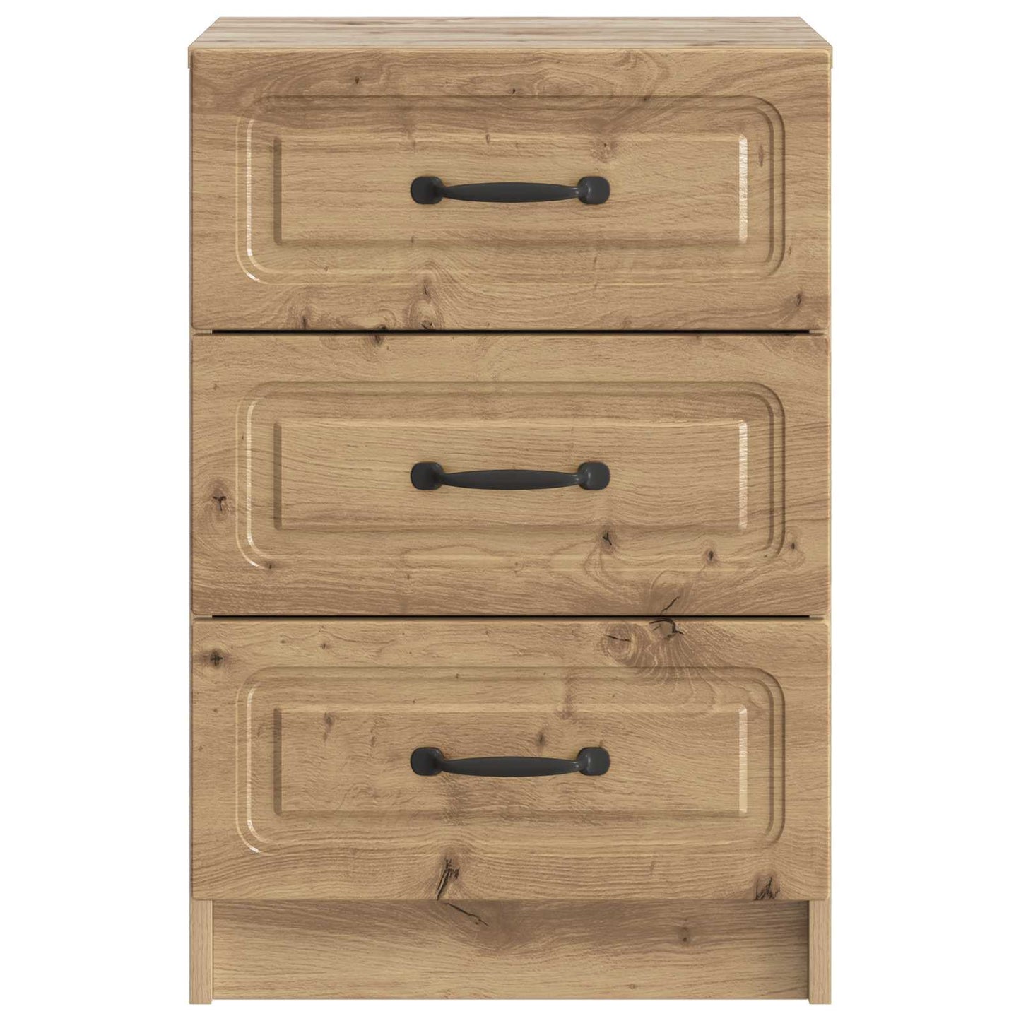 Nachtkastje Artisanaal eiken 43 x 41 x 63,5 cm Bewerkt hout
