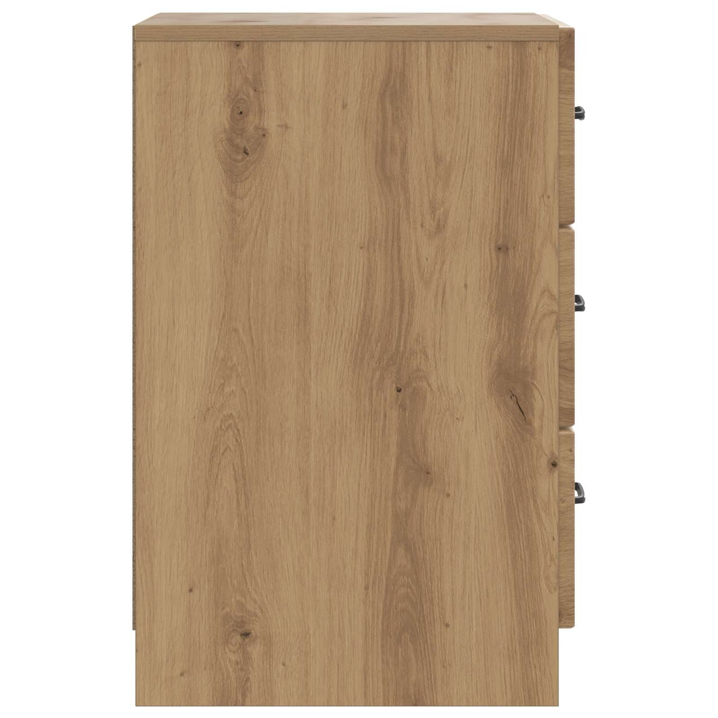 Nachtkastje Artisanaal eiken 43 x 41 x 63,5 cm Bewerkt hout