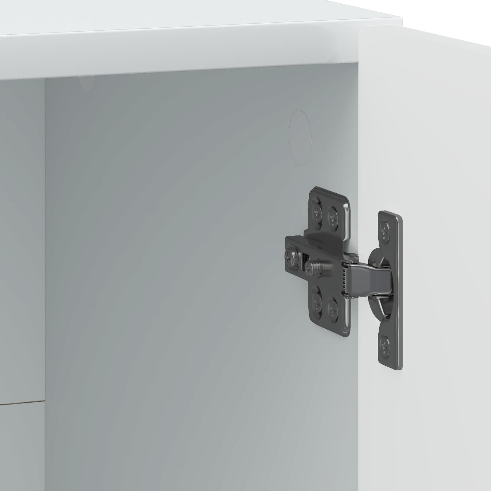 Nachtkastje 2 pcs Wit 43 x 34,5 x 47 cm Bewerkt hout