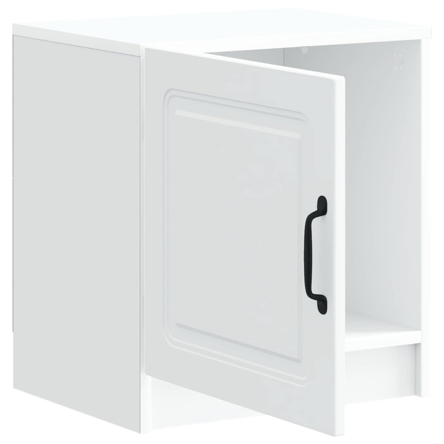 Nachtkastje 2 pcs Wit 43 x 34,5 x 47 cm Bewerkt hout