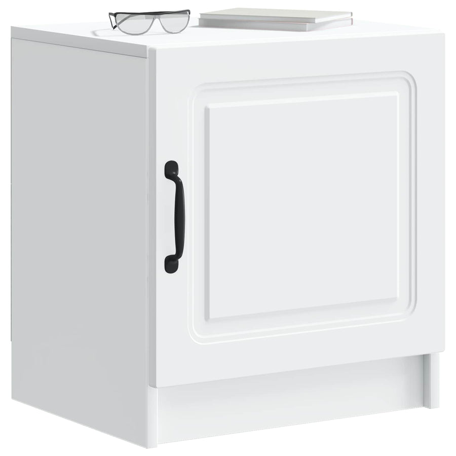 Nachtkastje 2 pcs Wit 43 x 34,5 x 47 cm Bewerkt hout