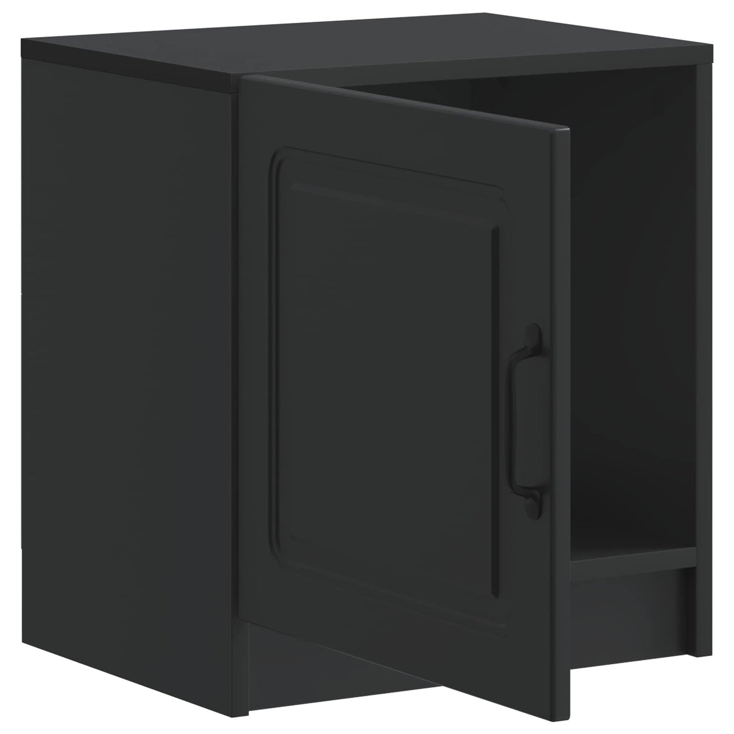 Nachtkastje 2 pcs Zwart 43 x 34,5 x 47 cm Bewerkt hout