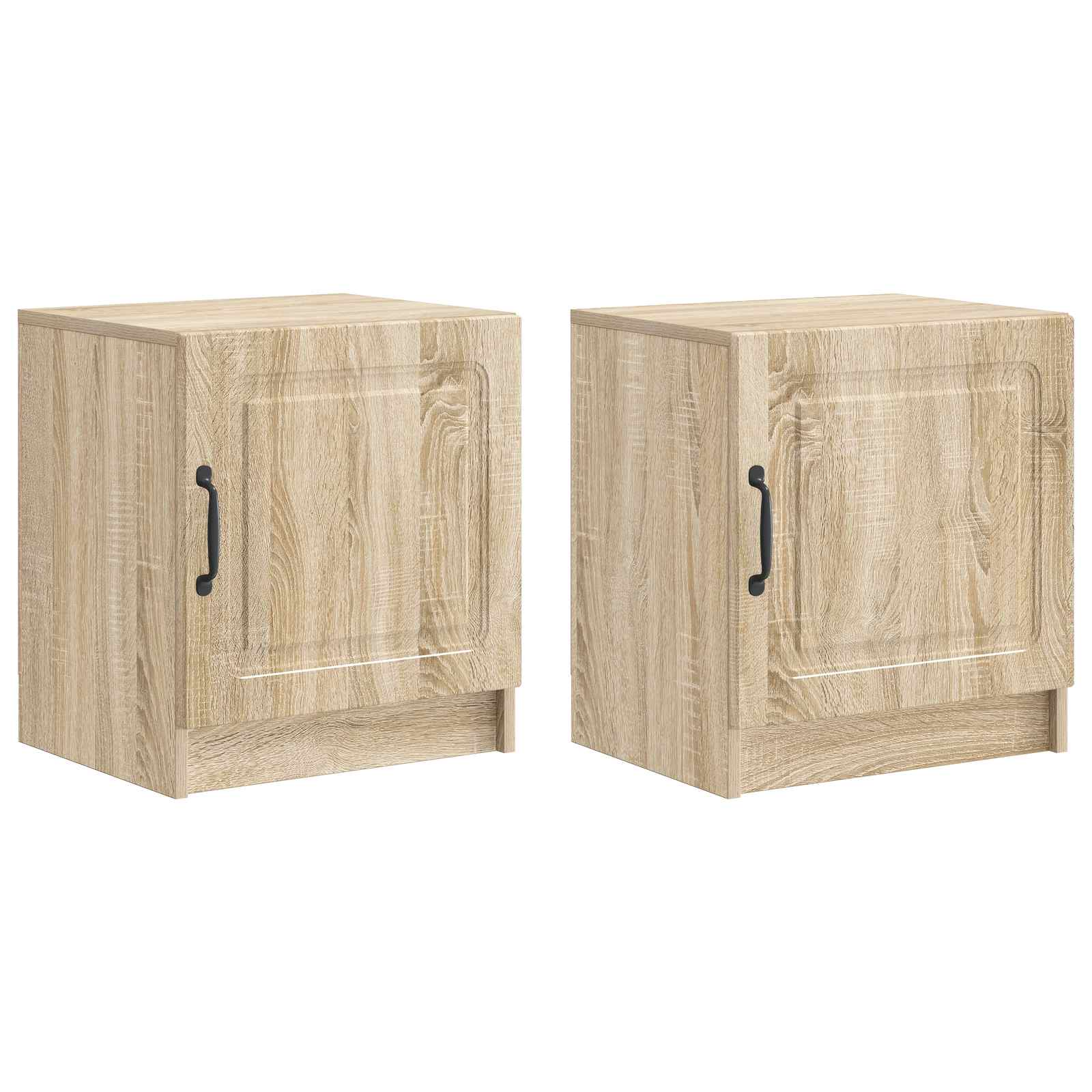 Nachtkastje 2 pcs Sonoma Eiken 43 x 34,5 x 47 cm Bewerkt hout
