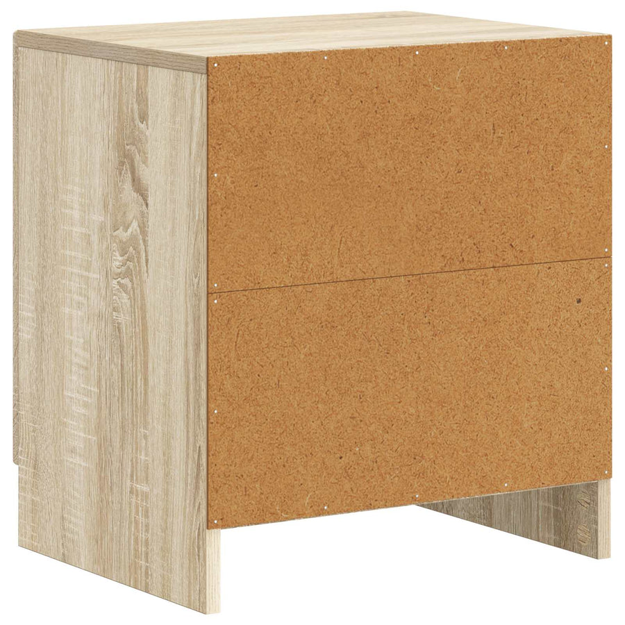 Nachtkastje 2 pcs Sonoma Eiken 43 x 34,5 x 47 cm Bewerkt hout