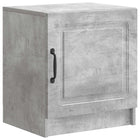 Nachtkastje 43x34,5x47 cm betongrijs bewerkt hout