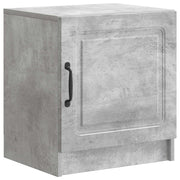Nachtkastje 43x34,5x47 cm betongrijs bewerkt hout