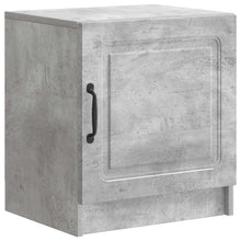 Nachtkastje Betongrijs 43 x 34,5 x 47 cm Bewerkt hout