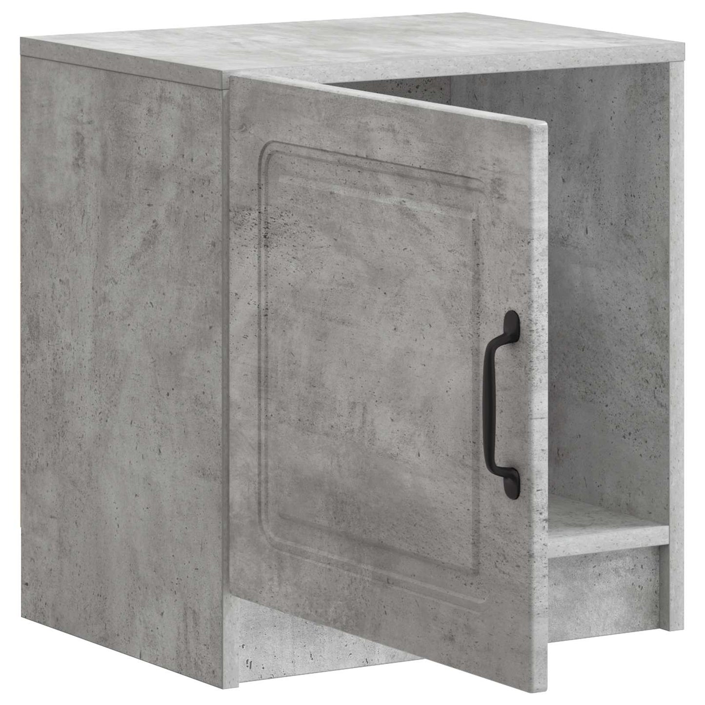 Nachtkastje Betongrijs 43 x 34,5 x 47 cm Bewerkt hout