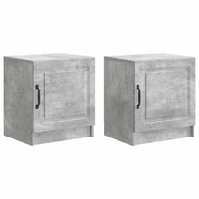 Nachtkastje 2 pcs Betongrijs 43 x 34,5 x 47 cm Bewerkt hout