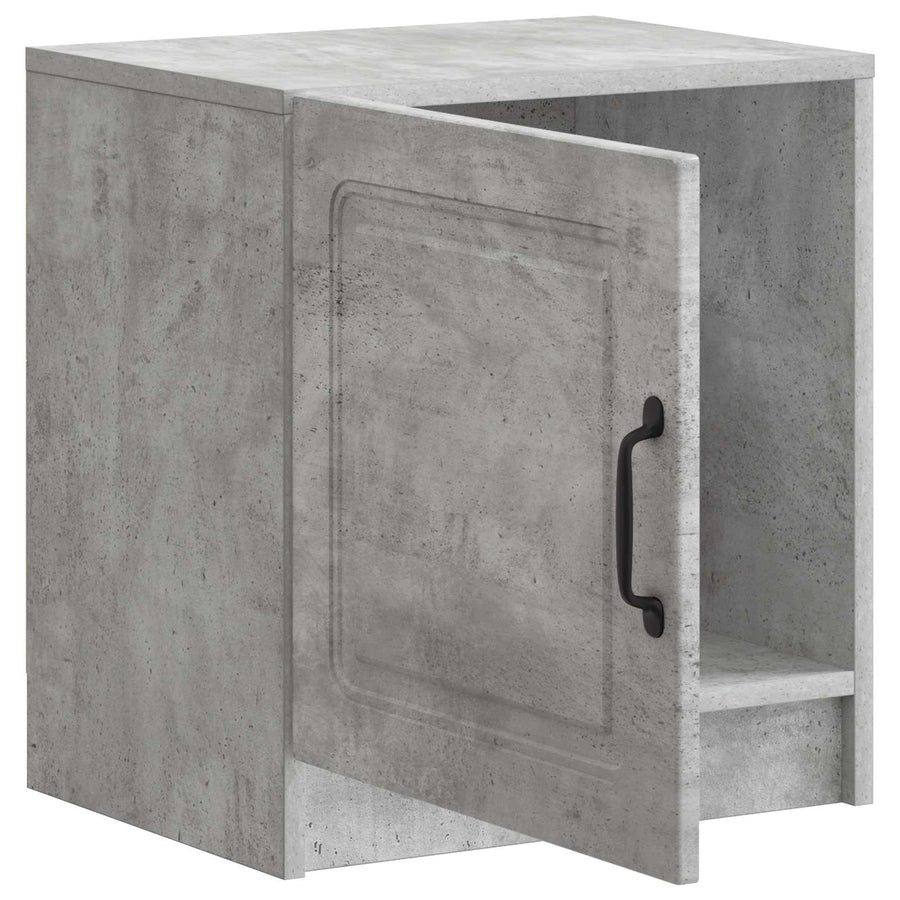 Nachtkastje 2 pcs Betongrijs 43 x 34,5 x 47 cm Bewerkt hout