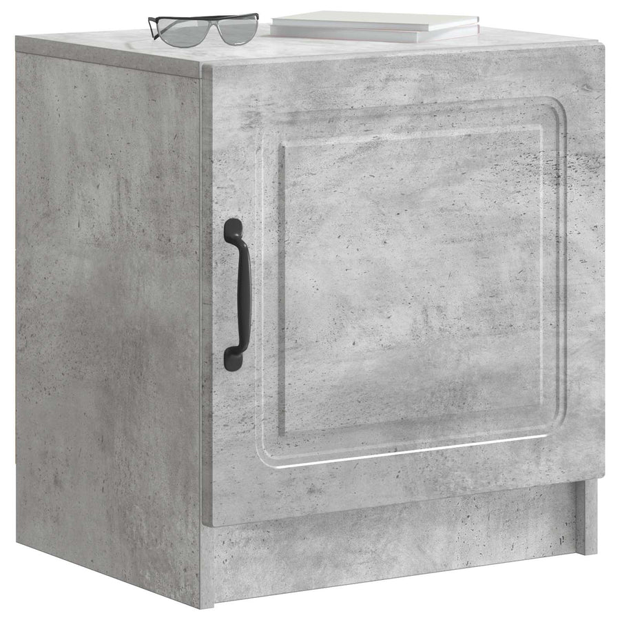 Nachtkastje 2 pcs Betongrijs 43 x 34,5 x 47 cm Bewerkt hout
