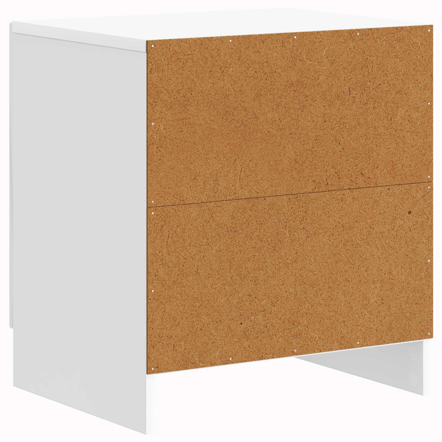 Nachtkastje Hoogglans Wit 43 x 34,5 x 47 cm Bewerkt hout