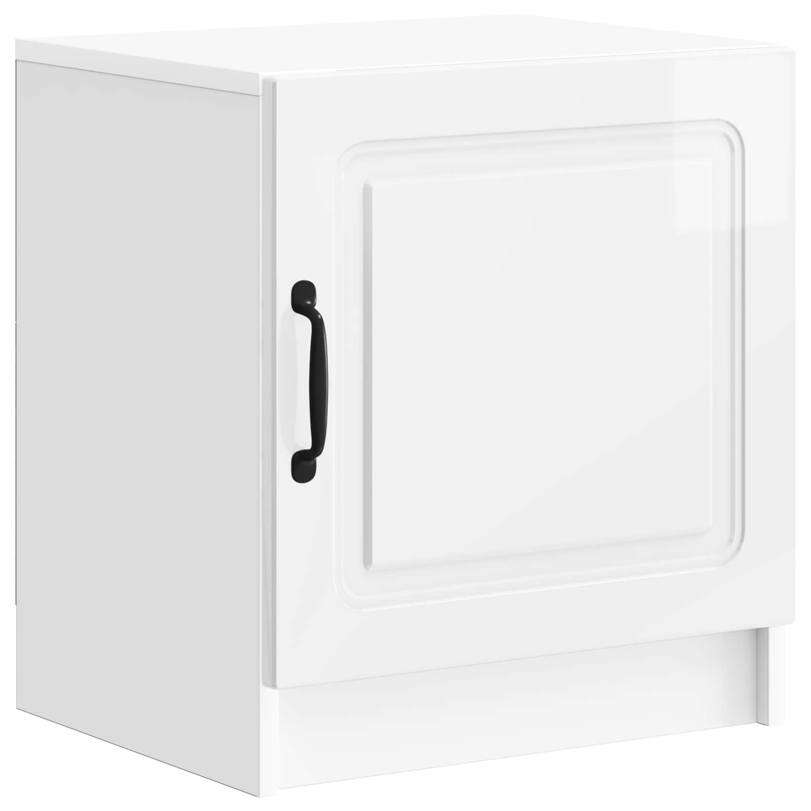 Nachtkastje 2 pcs Hoogglans Wit 43 x 34,5 x 47 cm Bewerkt hout