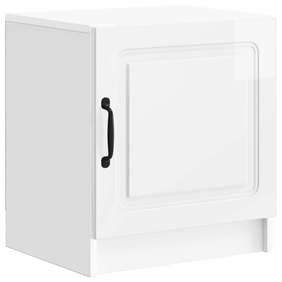 Nachtkastje 2 pcs Hoogglans Wit 43 x 34,5 x 47 cm Bewerkt hout