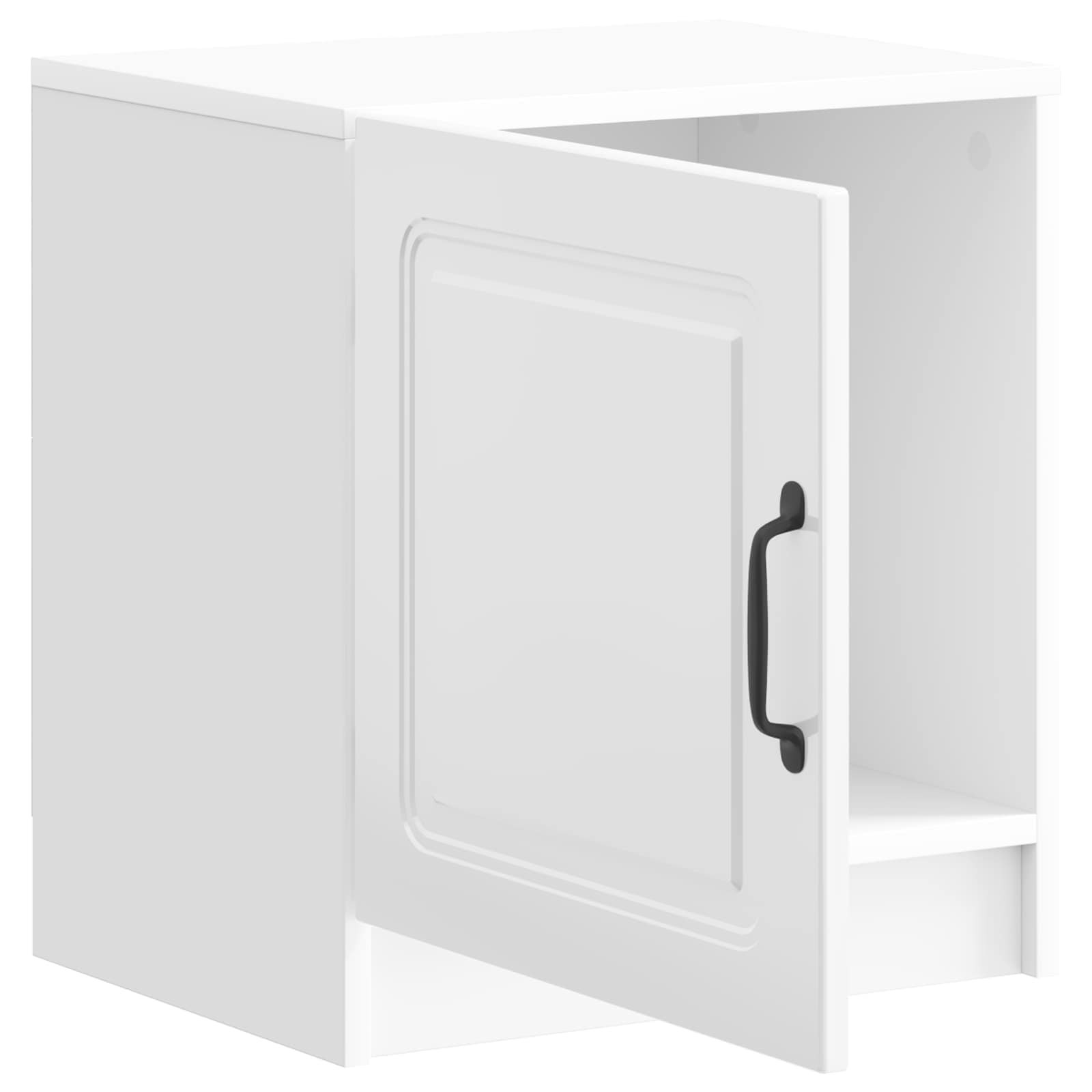 Nachtkastje 2 pcs Hoogglans Wit 43 x 34,5 x 47 cm Bewerkt hout