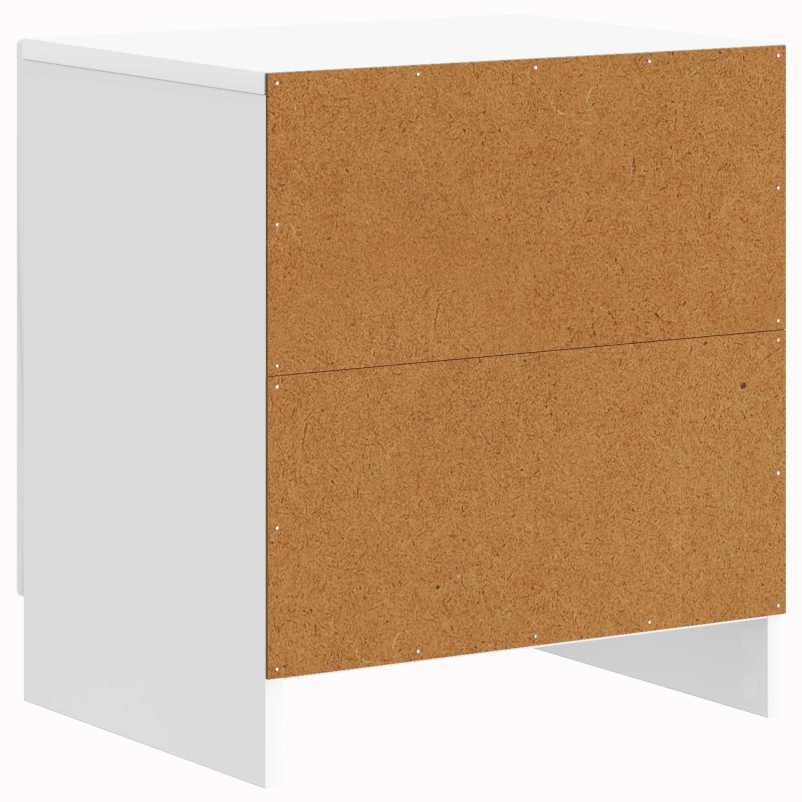 Nachtkastje 2 pcs Hoogglans Wit 43 x 34,5 x 47 cm Bewerkt hout