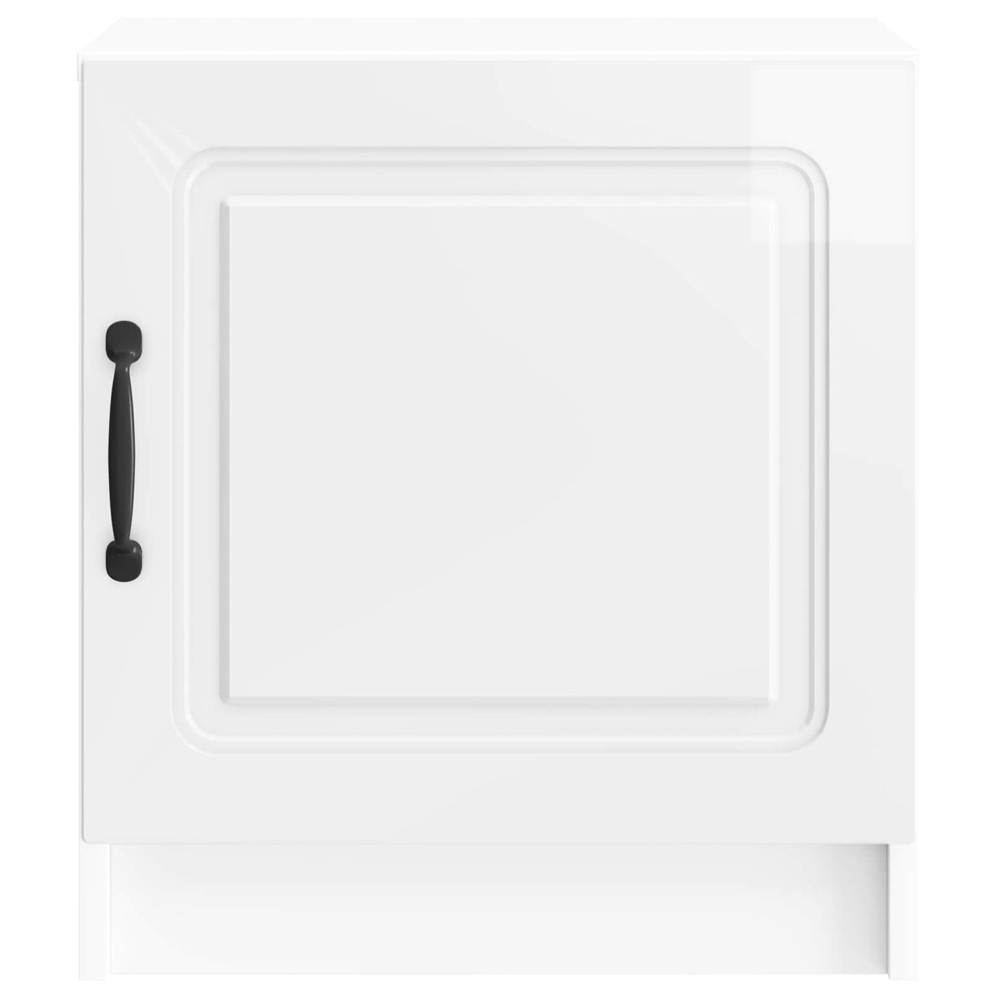 Nachtkastje 2 pcs Hoogglans Wit 43 x 34,5 x 47 cm Bewerkt hout
