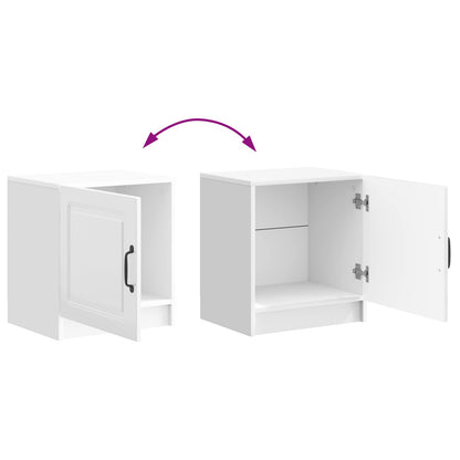 Nachtkastje 2 pcs Hoogglans Wit 43 x 34,5 x 47 cm Bewerkt hout