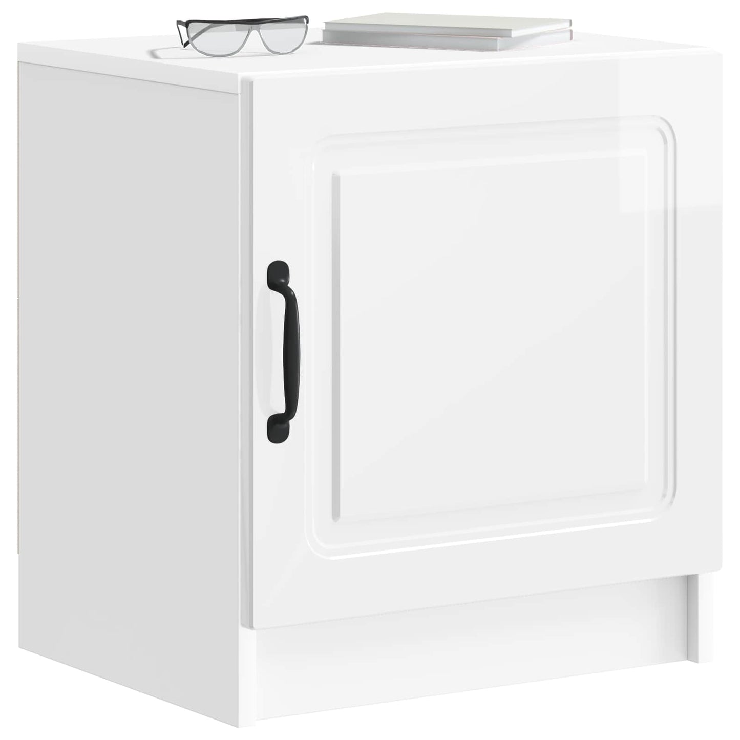 Nachtkastje 2 pcs Hoogglans Wit 43 x 34,5 x 47 cm Bewerkt hout