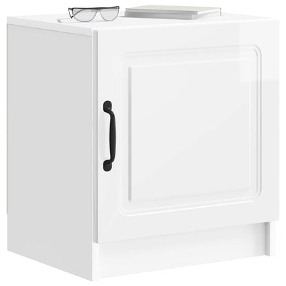 Nachtkastje 2 pcs Hoogglans Wit 43 x 34,5 x 47 cm Bewerkt hout