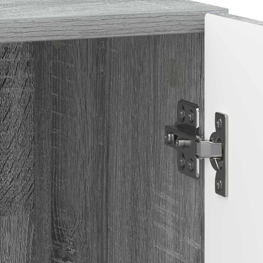 Nachtkastje Grijs sonoma 43 x 34,5 x 47 cm Bewerkt hout