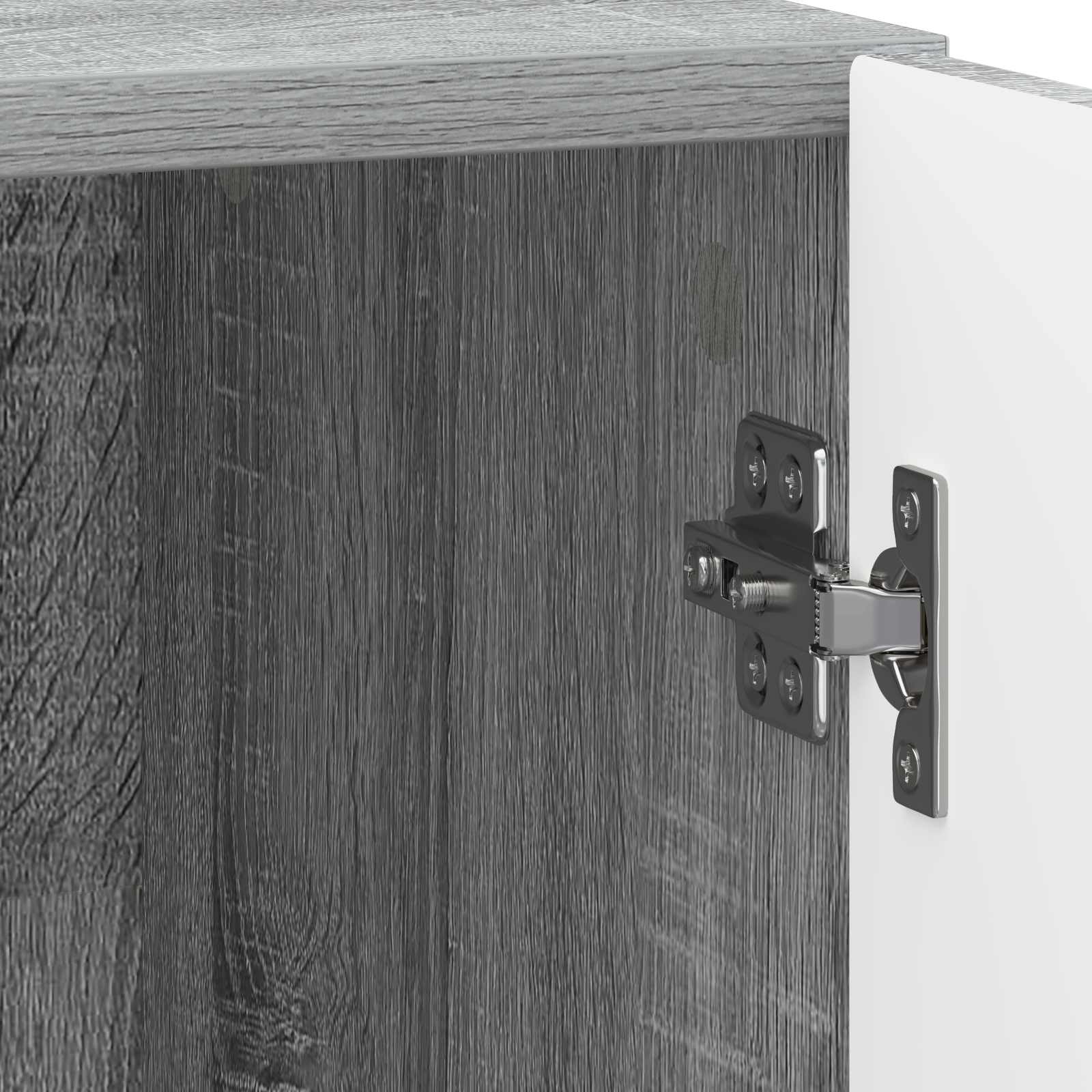 Nachtkastje 2 pcs Grijs sonoma 43 x 34,5 x 47 cm Bewerkt hout