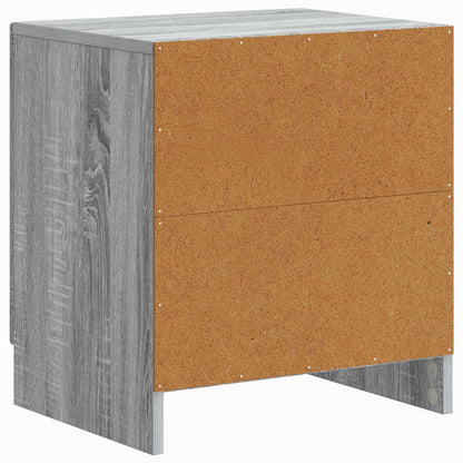 Nachtkastje 2 pcs Grijs sonoma 43 x 34,5 x 47 cm Bewerkt hout