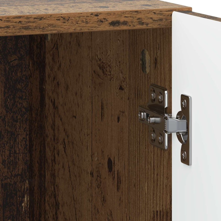 Nachtkastje Oud hout 43 x 34,5 x 47 cm Bewerkt hout