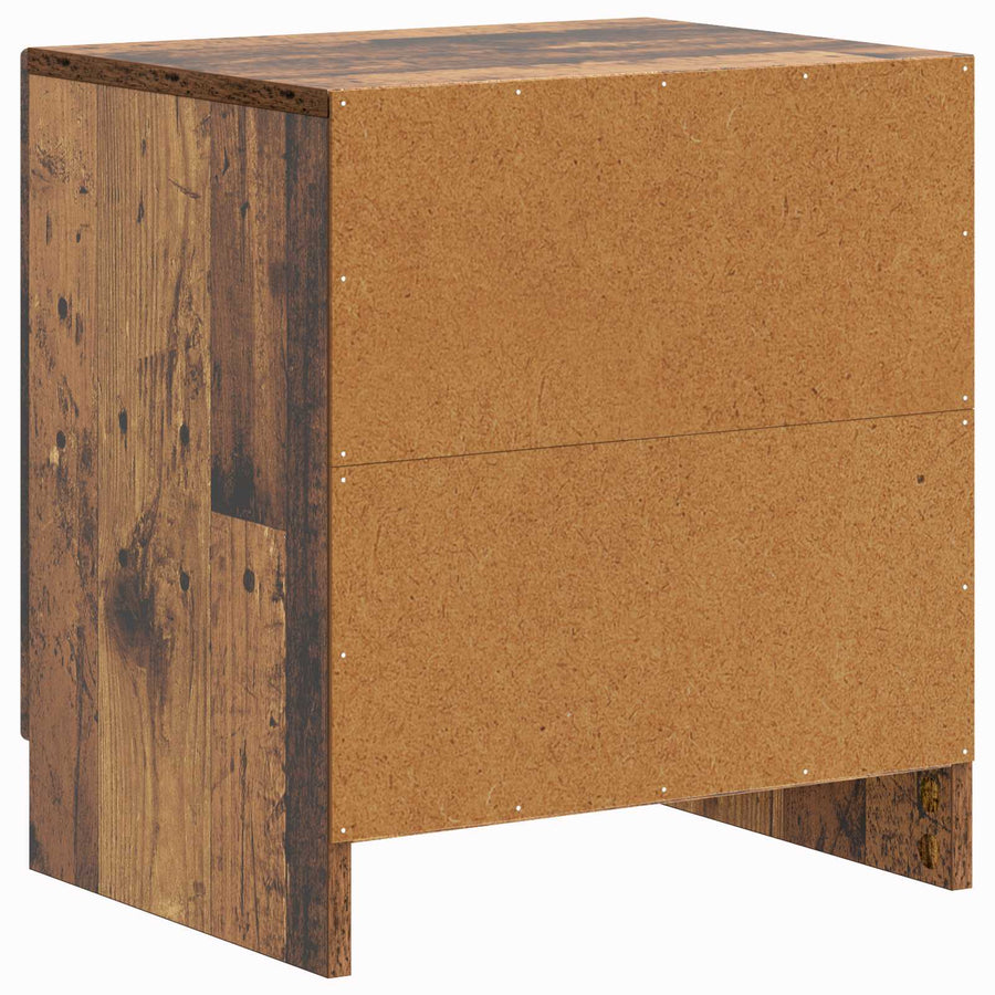 Nachtkastje 2 pcs Oud hout 43 x 34,5 x 47 cm Bewerkt hout