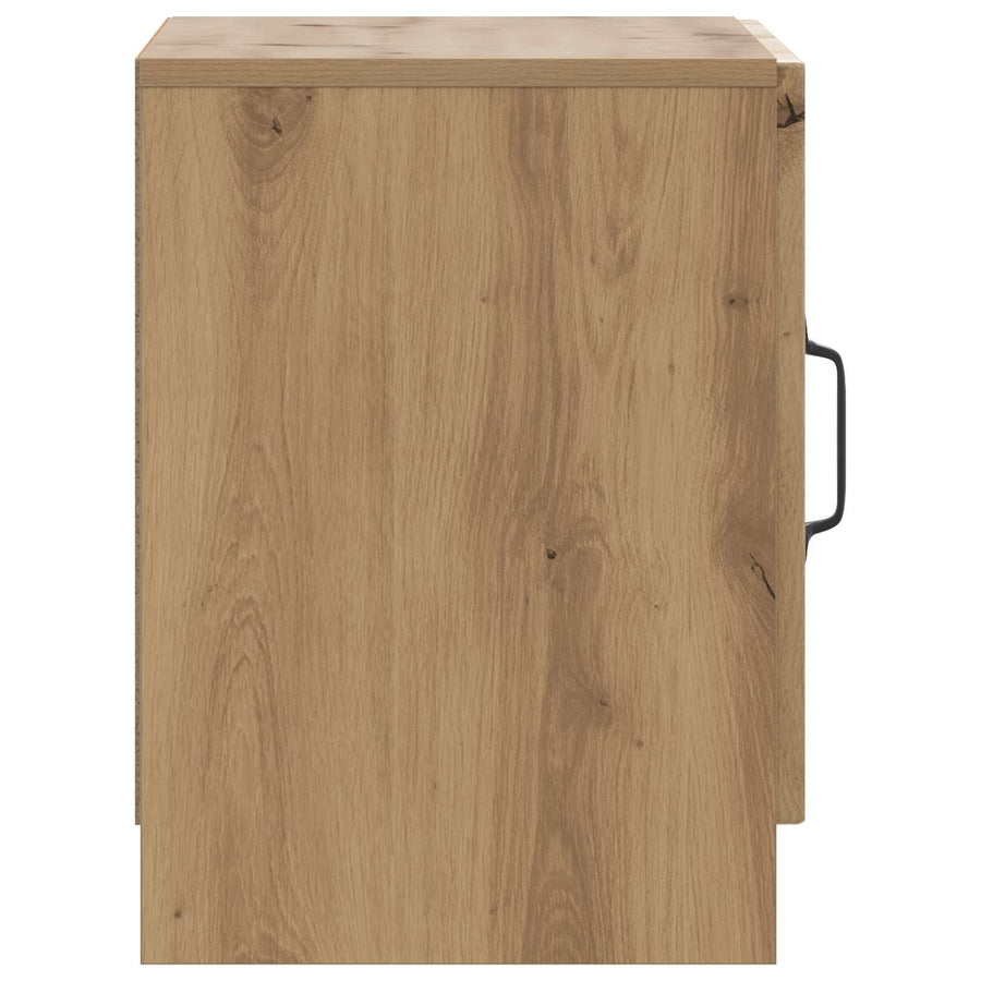 Nachtkastje Artisanaal eiken 43 x 34,5 x 47 cm Bewerkt hout