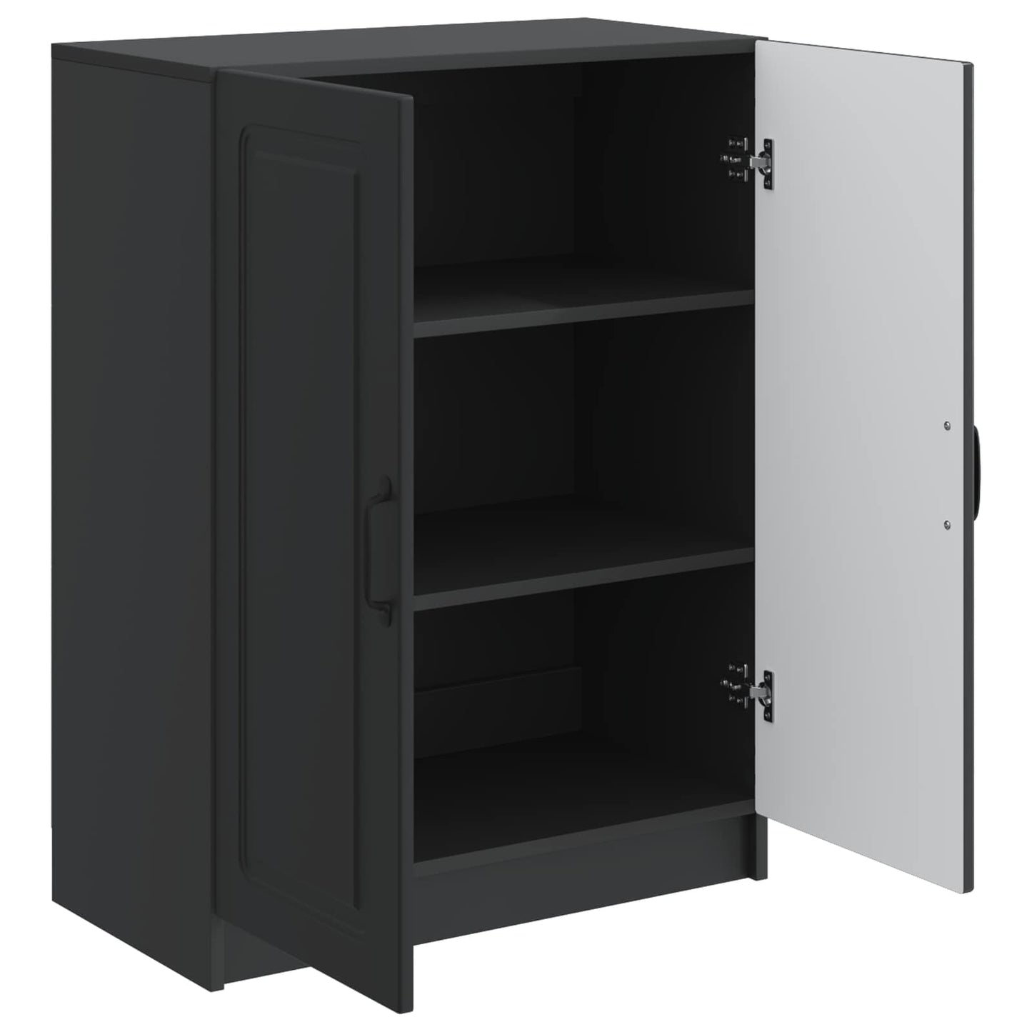 Dressoir Zwart 66 x 34,5 x 87 cm Bewerkt hout