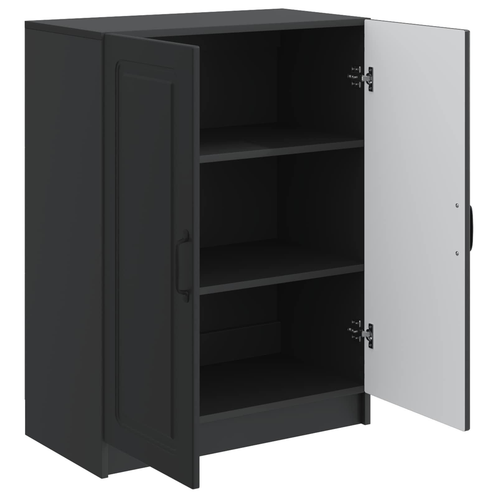 Dressoir Zwart 66 x 34,5 x 87 cm Bewerkt hout