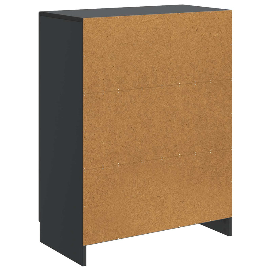 Dressoir Zwart 66 x 34,5 x 87 cm Bewerkt hout