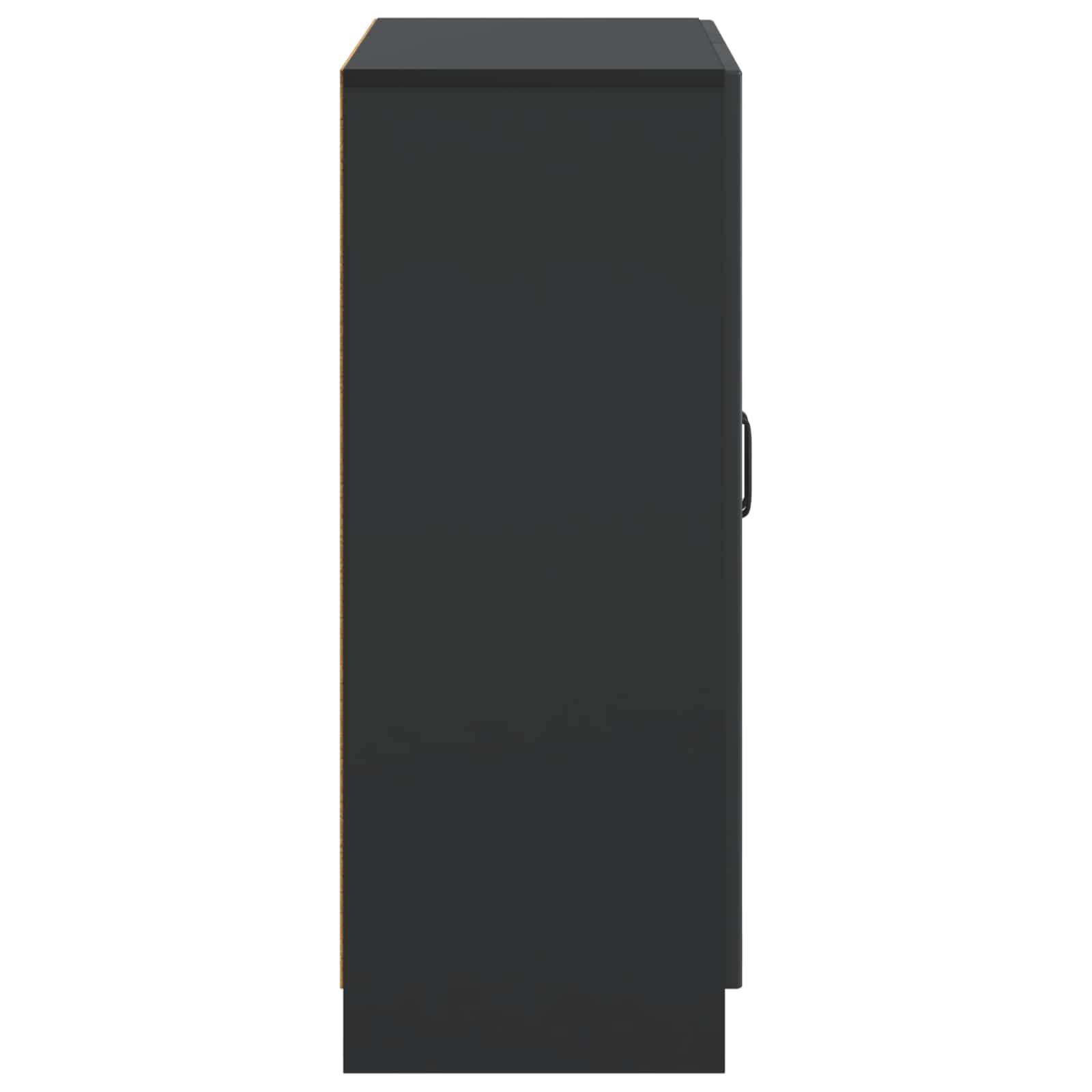 Dressoir Zwart 66 x 34,5 x 87 cm Bewerkt hout