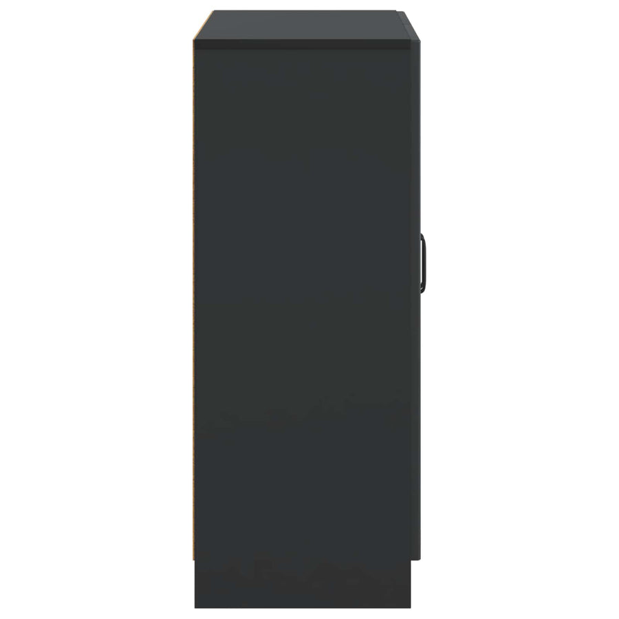 Dressoir Zwart 66 x 34,5 x 87 cm Bewerkt hout