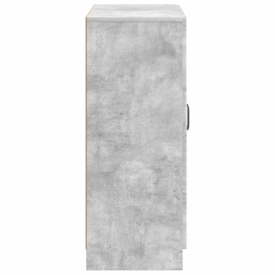 Dressoir Betongrijs 66 x 34,5 x 87 cm Bewerkt hout