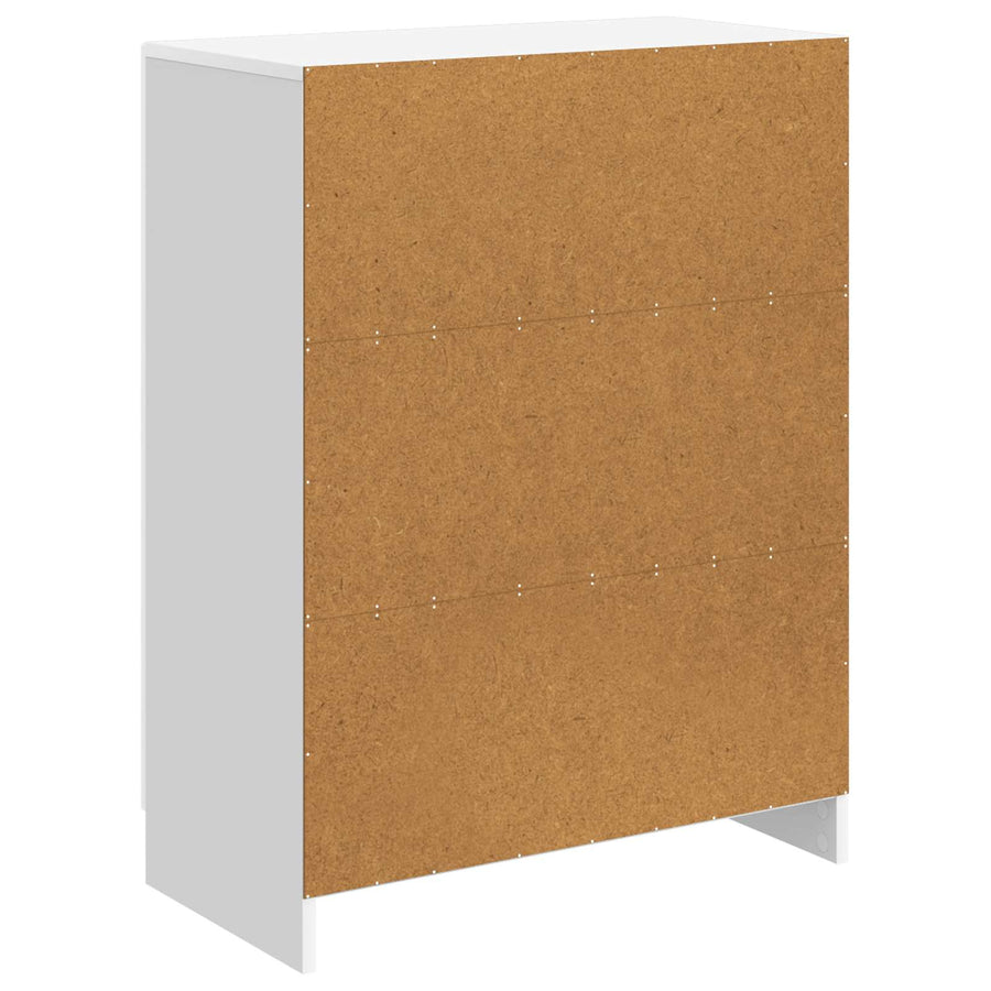 Dressoir Hoogglans Wit 66 x 34,5 x 87 cm Bewerkt hout