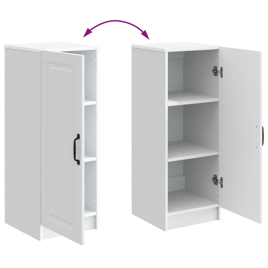 Dressoir Wit 33 x 34,5 x 87 cm Bewerkt hout